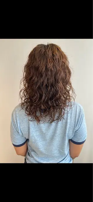 セミロング パーマ nono/パーマ /顔まわりカット🐈のヘアスタイル