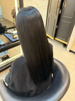 ロング カラー あべ こゆきのヘアスタイル
