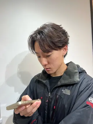 ミディアム パーマ メンズ ⚡️メンズ特化美容師 ⭐️小倉大和⭐️のヘアスタイル