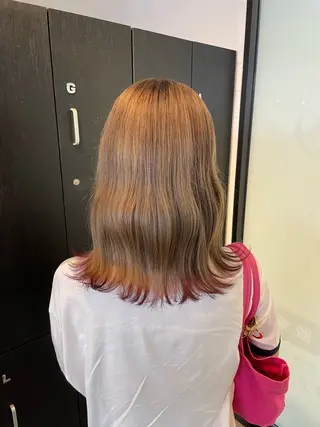 ミディアム 🧋ミルクティーカラ ー🧋特化小林拓登のヘアスタイル