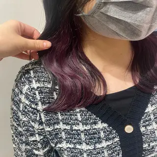 セミロング カラー ヘアアレンジ 吉水 彩乃 /ボブ/透明感カラーのヘアスタイル