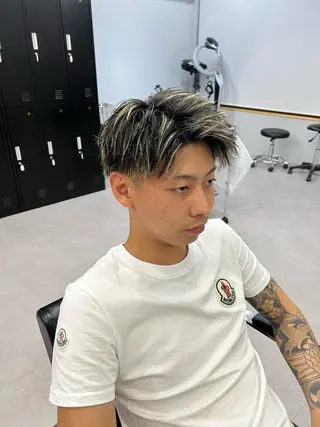 カラー メンズ 金子勇希🔥パーマ 比率90%以上🔥のヘアスタイル