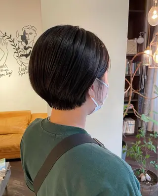 ショート デザインパーマ 加藤園のヘアスタイル