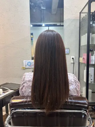 セミロング MEGUMI ／ママ美容師のヘアスタイル