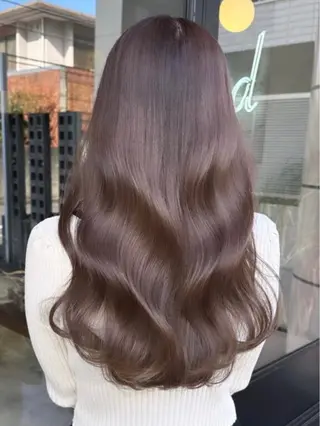 ロング カラー 透明感カラー🤎 中川智帆のヘアスタイル