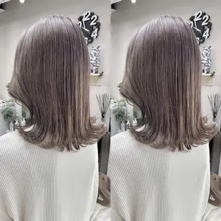 ミディアム カラー 髪質改善will hairdesignのヘアスタイル