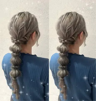 ロング ヘアメ/お呼ばれﾍｱ /横浜/nozomiのヘアスタイル