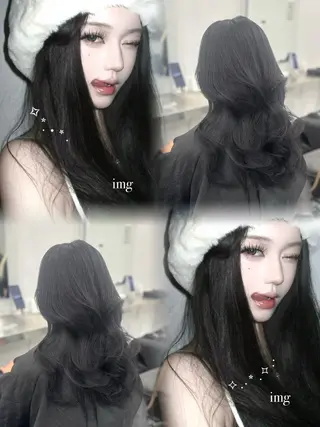 ロング カラー 韓国風hair🖤 Maria🖤のヘアスタイル