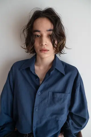カラー メンズ anri🤍🎀 艶カラーのヘアスタイル