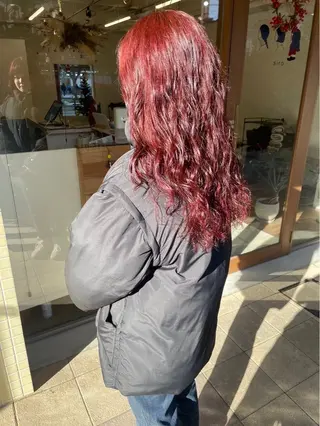 ロング カラー 中崎町ハイトーン🫧 神崎 源のヘアスタイル