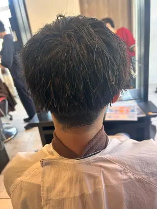 ショート パーマ メンズ EARTH大宮宮原店所属・ri kuのヘアスタイル