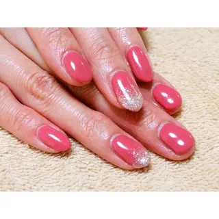 ネイル 痛ネイル/ワンホン/ フィルイン/長さだしのネイルデザイン