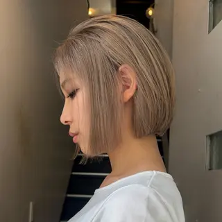ショート みさき/パーマ/ハ イトーン指名No.1のヘアスタイル