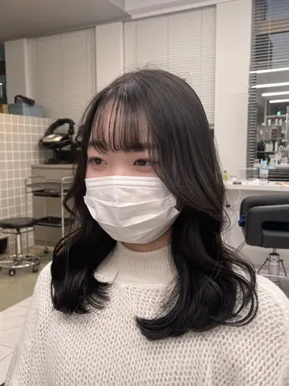 ロング カラー *モデル募集🤍横浜 透明感カラー🫧のヘアスタイル