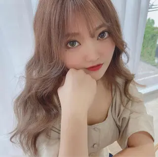 ロング カラー Blue 髪質改善 💎松藤 莉奈のヘアスタイル