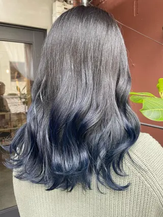 ロング カラー 京都美容師 塩のヘアスタイル