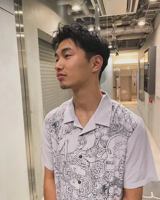 メンズ 内山 湧勝/ショート パーマ特化美容師のヘアスタイル