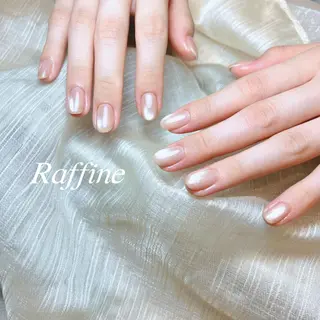 ネイル RAFFINE 月🦋🩵のネイルデザイン