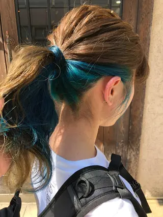 ロング カラー 國次 夕貴のヘアスタイル