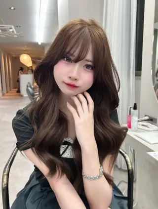 ロング 小野 鈴紗のヘアスタイル