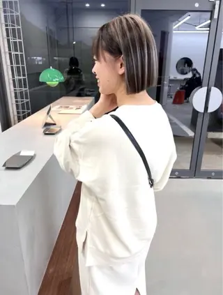 ショート カラー honami🐬/ 美髪カラー/縮毛矯正のヘアスタイル