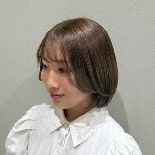 ショート カラー 韓国レイヤー｜ 透明感カラー｜ココナのヘアスタイル