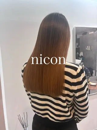ロング 髪質改善 貸切サロンのヘアスタイル