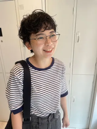 ショート パーマ 髙橋奈緒子 ⭐︎newi京橋のヘアスタイル