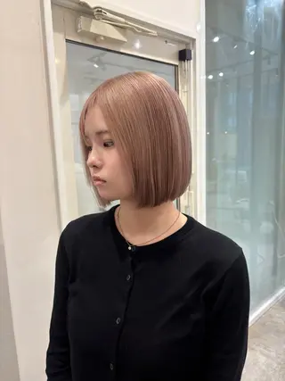ミディアム 安部 真輝のヘアスタイル