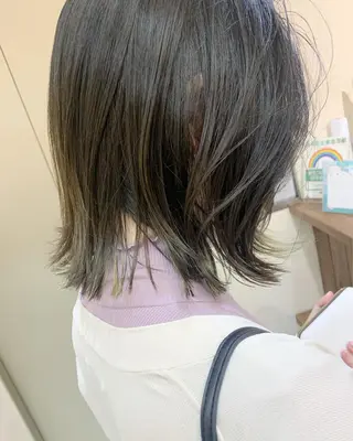 ミディアム 古沢 新のヘアスタイル