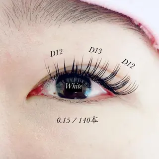 マツエク・マツパ White/マツエク /まつパ/耳つぼのマツエク・マツパデザイン