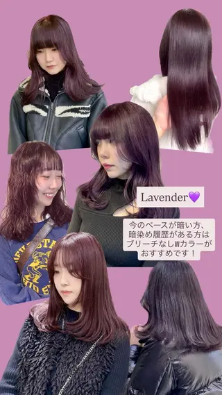 カラー カノン/暖色カラー /透明感カラーのヘアスタイル