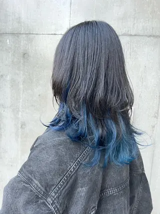 セミロング カラー ヘアアレンジ 🐺ウルフの神🐺 /カラー/けいすけのヘアスタイル