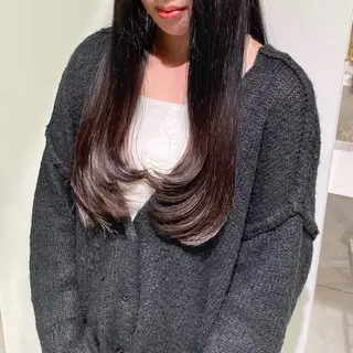 ロング Hair salon　Sui所属・コテ巻き風パーマ 暖色カラー/伊藤菜月のヘアスタイル