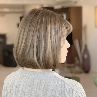 ミディアム カラー BRAIDS💎愛子 大人ハイライト💎のヘアスタイル