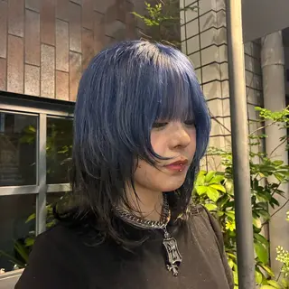 ミディアム ハイトーンカラー 特化型美容師TAKEのヘアスタイル