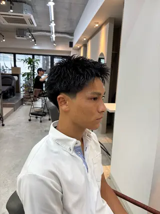 ショート メンズ 渡 汐音のヘアスタイル
