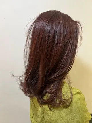 ミディアム GARTE所属・巻ける縮毛矯正 艶カラー/れむのヘアスタイル