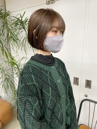 ショート 森綱 悠 /ボブ/ブリーチのヘアスタイル