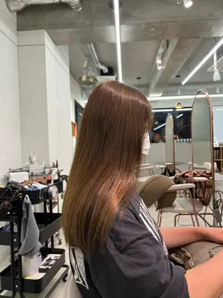 ロング カラー ケアブリーチ/ ハイトーン/牧野のヘアスタイル