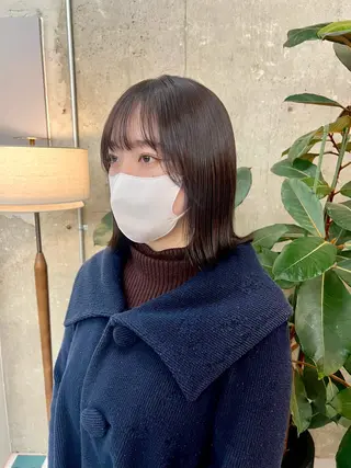 ミディアム noe所属・AYAKA/名古屋/ 栄/ボブ/透明カラーのヘアスタイル