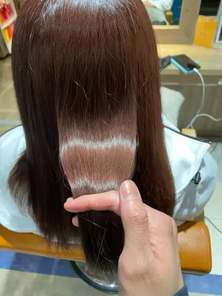 セミロング カラー ヘアアレンジ 🟣メンズパーマ 川端 永遠🟣のヘアスタイル