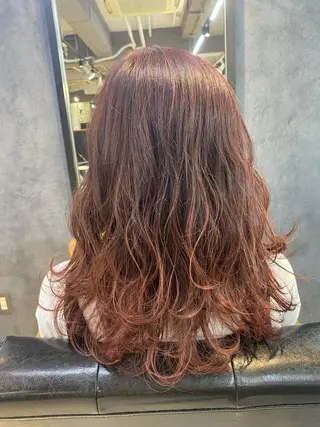 ロング カラー パーマ ヘアアレンジ メンズ キッズ GO TODAY SHAiRE SALON所属・透明感カラー🤎 ゆりのヘアスタイル