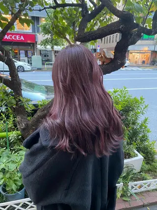 セミロング カラー ヘアアレンジ メンズ特化 エシカル　松原大将のヘアスタイル