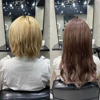 セミロング カラー ヘアアレンジ ar+ ❤︎ maiのヘアスタイル