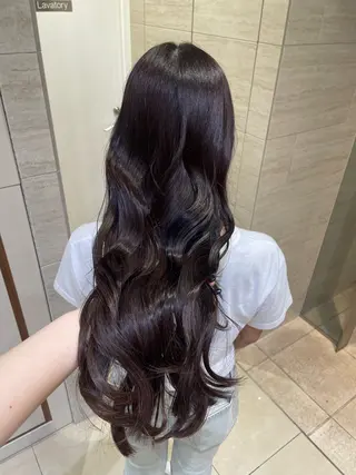 ロング ICHINA🦋寒色 /青髪/艶髪/大船のヘアスタイル