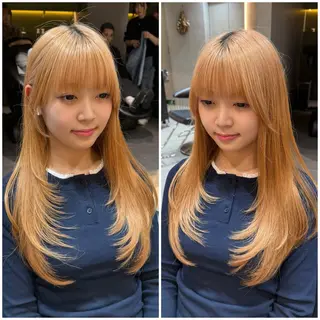 ロング Lond　Chloe所属・りな🌱ショート ☀️レイヤーのヘアスタイル