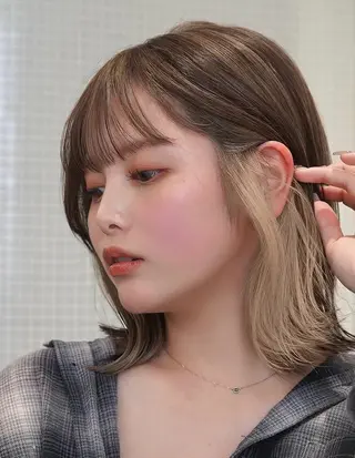 ショート カラー トリコヘアサロン 新井千智のヘアスタイル