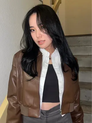 カラー siki 大阪福島 エンドウハルのヘアスタイル