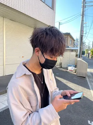 ショート カラー メンズ イシジマ タカナリのヘアスタイル